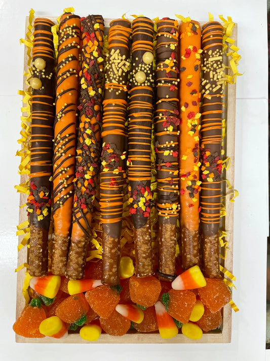 Artisan Autumn Pretzel Rod Gift - Sweeties Candy Cottage