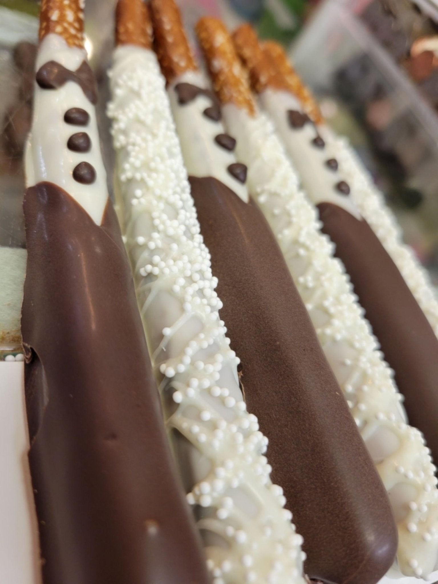 Wedding Favors - Bride & Groom Pretzel Rods - Chocolate Covered Pretzel cheapest Rods - Bulk Order